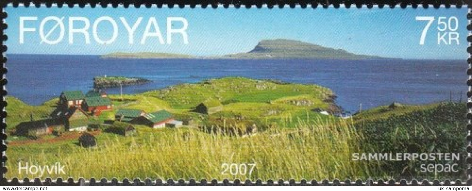 Denmark - Faroe Islands 623 (complete Issue) Unmounted Mint / Never Hinged 2007 SEPAC: Landscapes - Féroé (Iles)