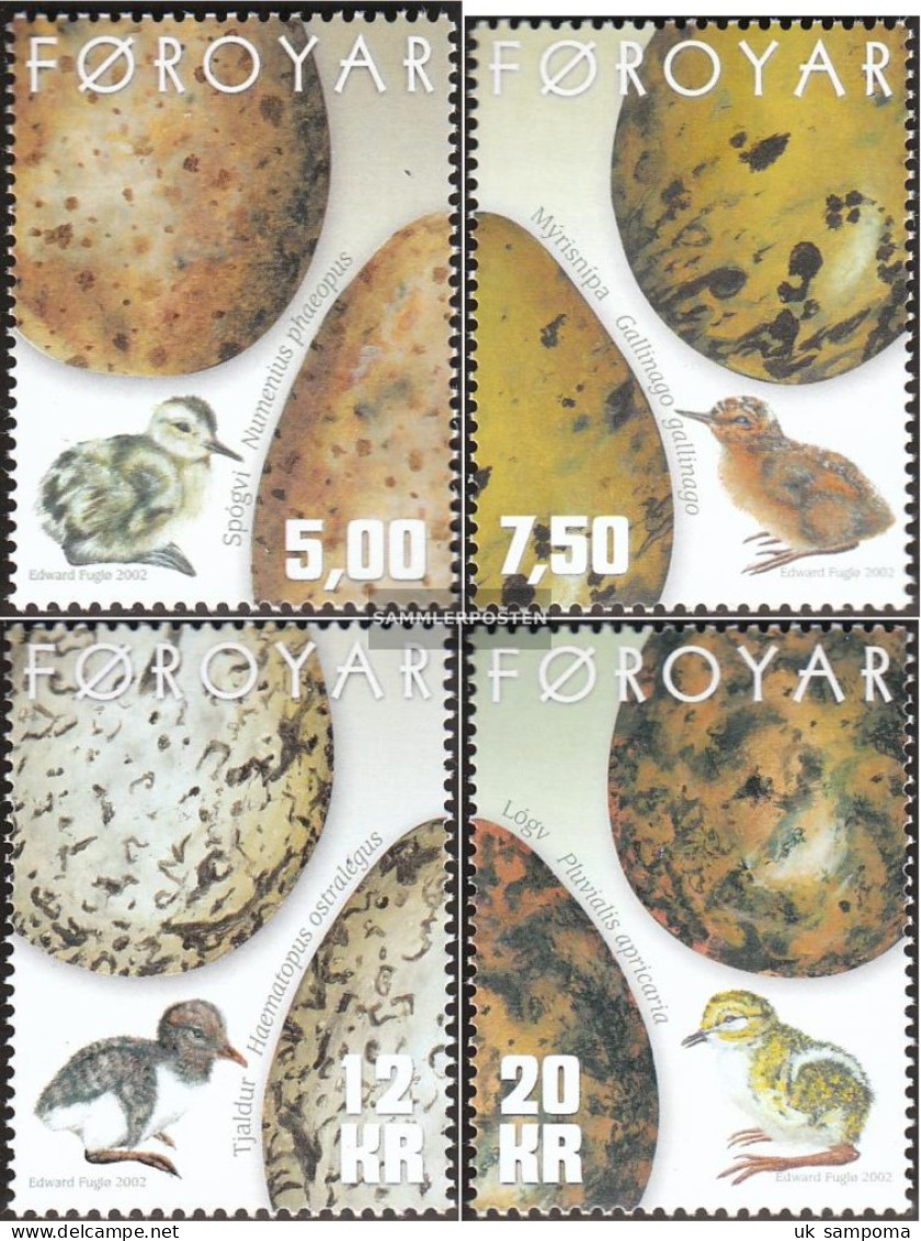 Denmark - Faroe Islands 427-430 (complete Issue) Unmounted Mint / Never Hinged 2002 Vogeleier And Chicks - Faroe Islands