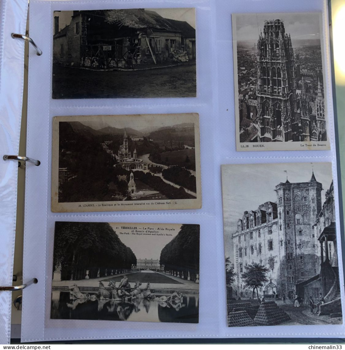 ALBUM DE 300 CARTES POSTALES DE 1905 a 1980