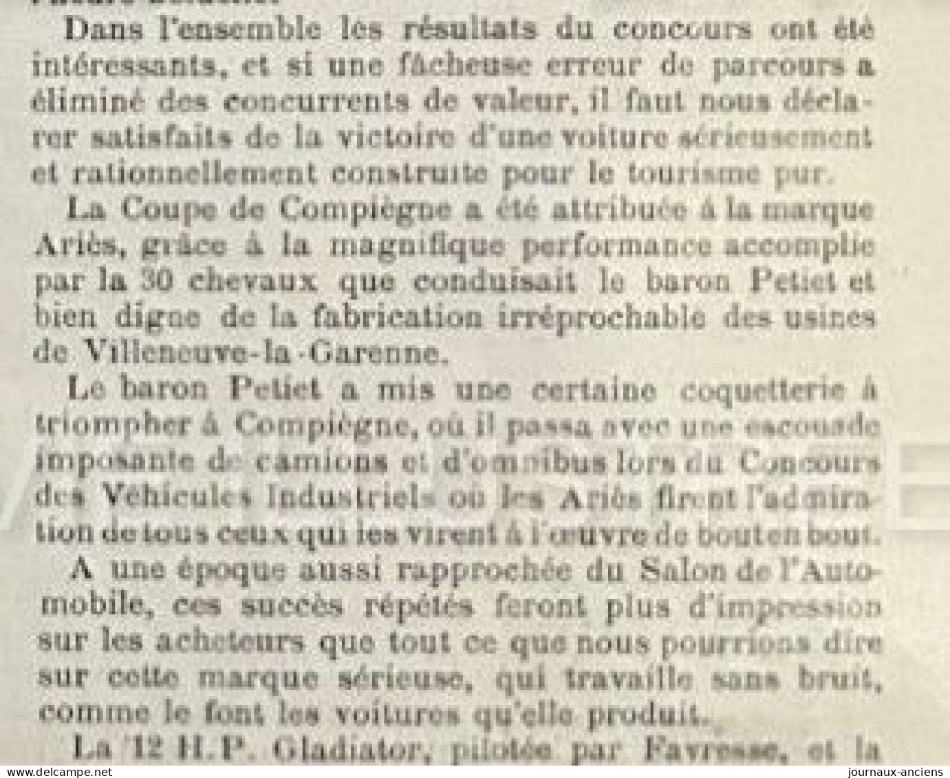 1905 COURSE AUTOMOBILE - LE KILOMETRE DE COTE DE GAILLON - COUPE DE COMPIÉGNE - DOURDAN - VANDERBILT - LA VIE ILLUSTRÉE - 1900 - 1949