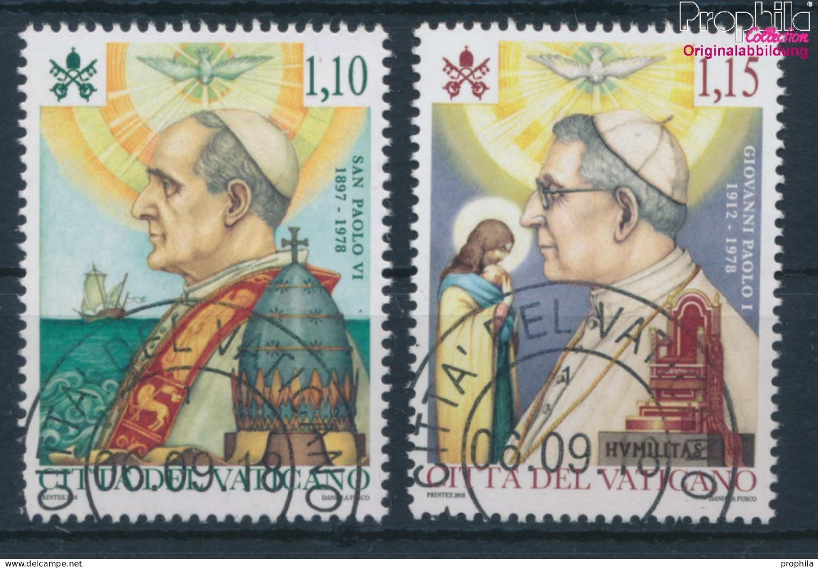 Vatikanstadt 1935-1936 (kompl.Ausg.) Gestempelt 2018 Heiligsprechung Papst Paul VI. (10405934 - Used Stamps