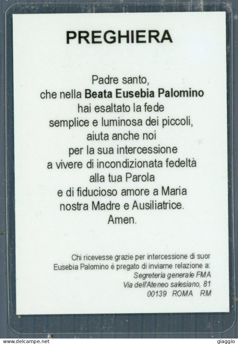 °°° Santino N. 9281 - Beata Eusebia Palomino Con Reliquia - Plastificato °°° - Religion &  Esoterik