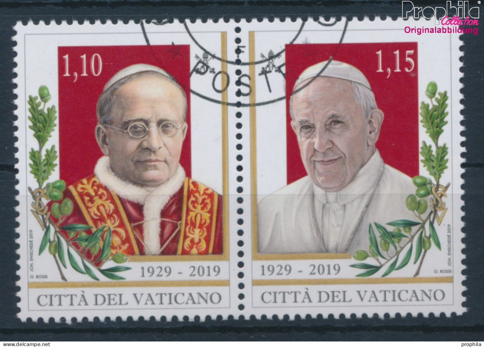 Vatikanstadt 1959-1960 Paar (kompl.Ausg.) Gestempelt 2019 90 Jahre Lateranverträge (10405920 - Usati