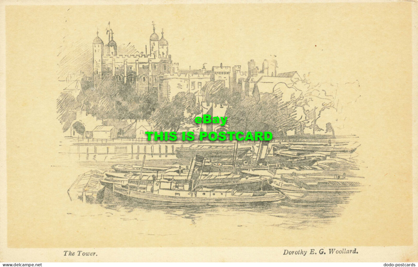 R598989 London. The Tower. A. And C. Black. Series No. 61. Dorothy E. G. Woollar - Other & Unclassified