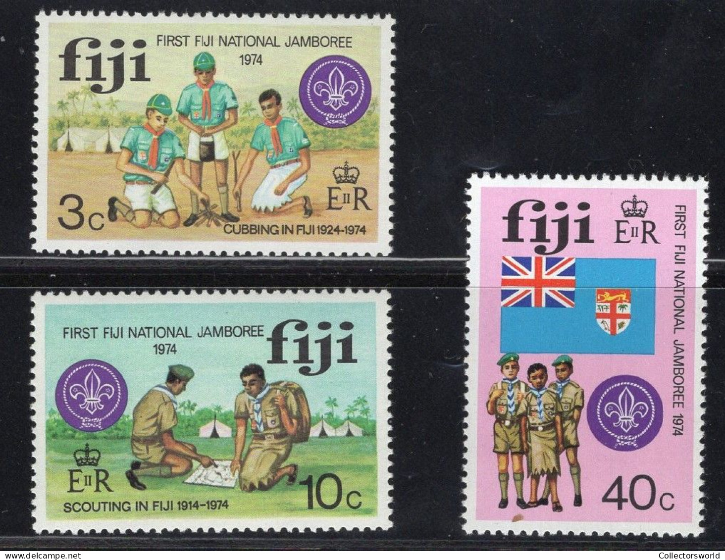 Fiji 1974 Serie 3v Scouting Jamboree MNH - Fiji (1970-...)