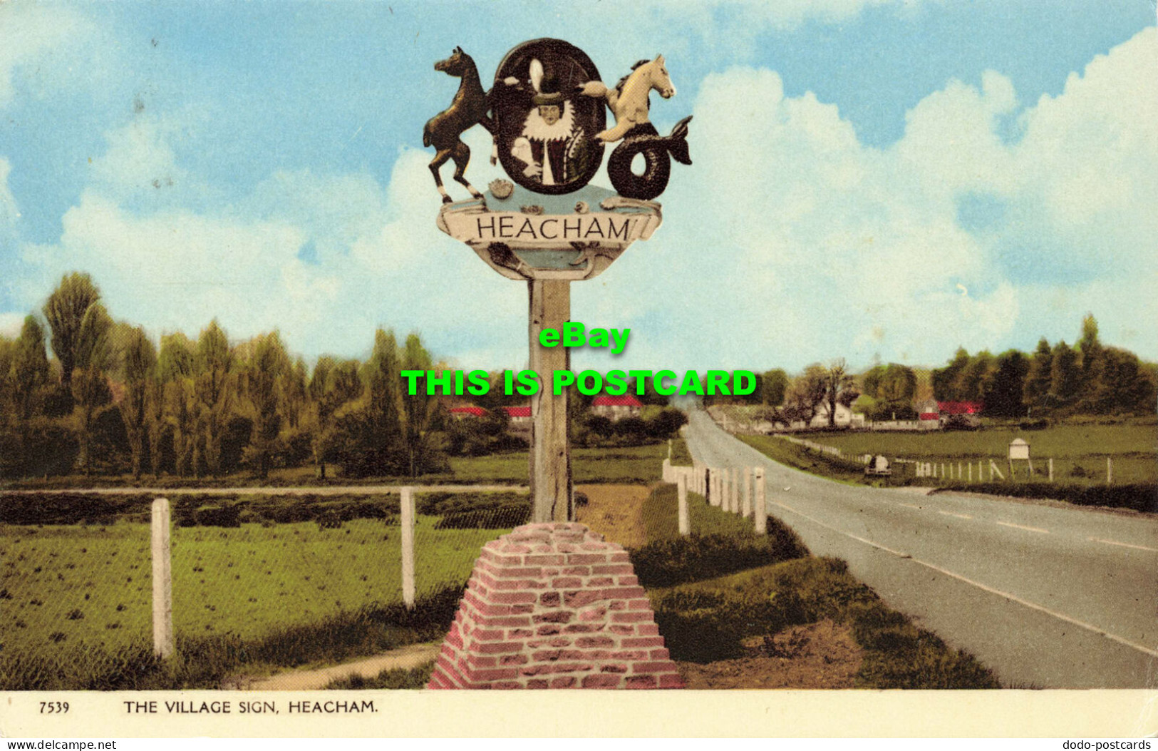 R598998 Heacham. The Village Sign. H. Coates. 1969 - Monde