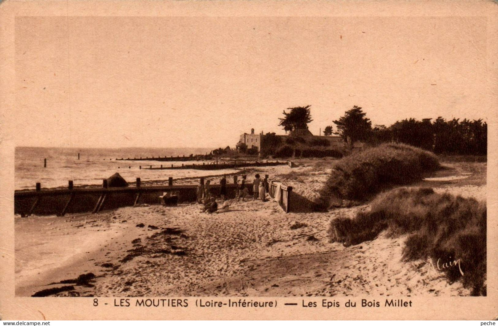 N°1714 W -cpa Les Moutiers -les épis Du Bois Millet- - Les Moutiers-en-Retz