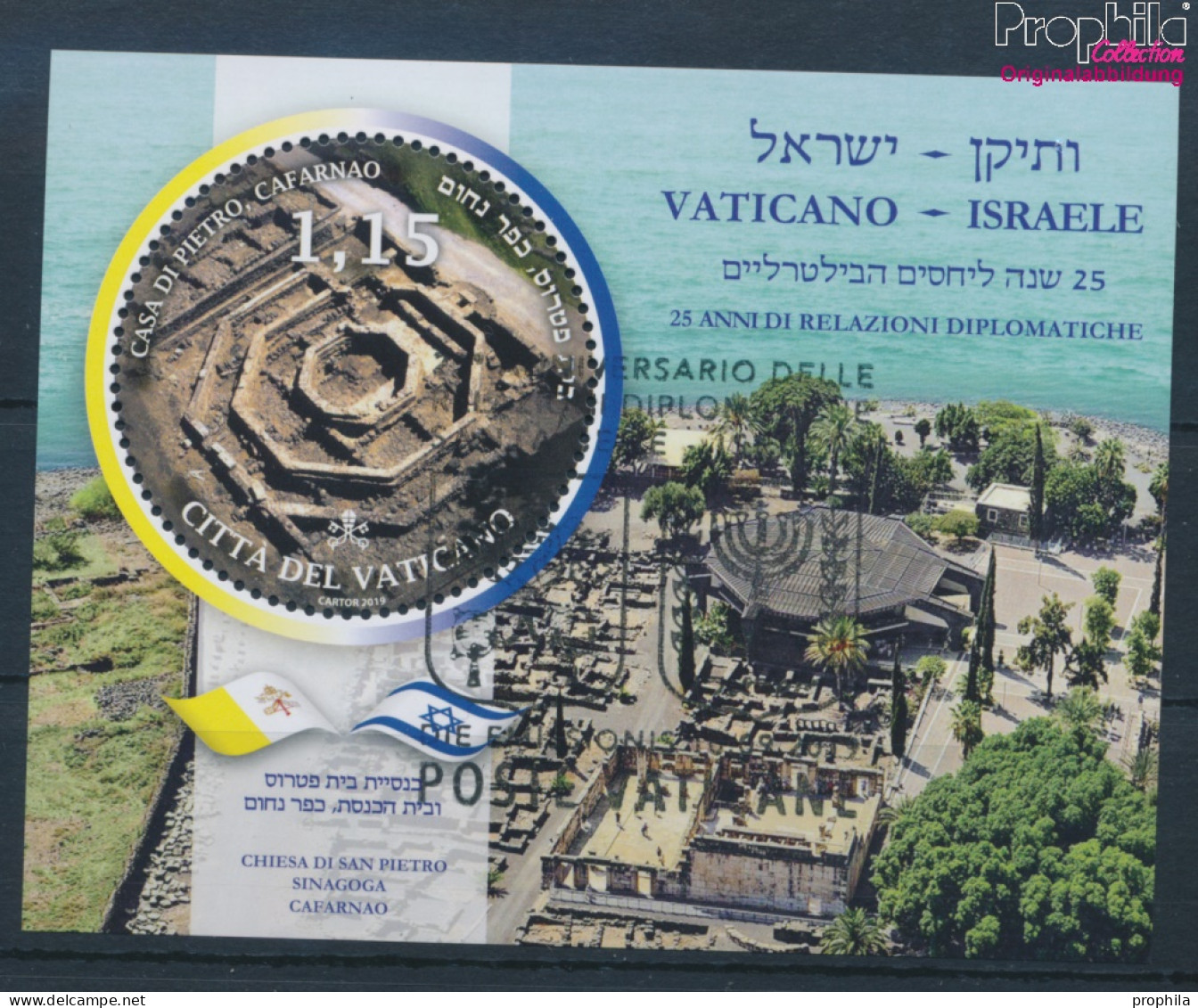 Vatikanstadt Block63 (kompl.Ausg.) Gestempelt 2019 Dipl. Beziehung Mit Israel (10405911 - Gebraucht