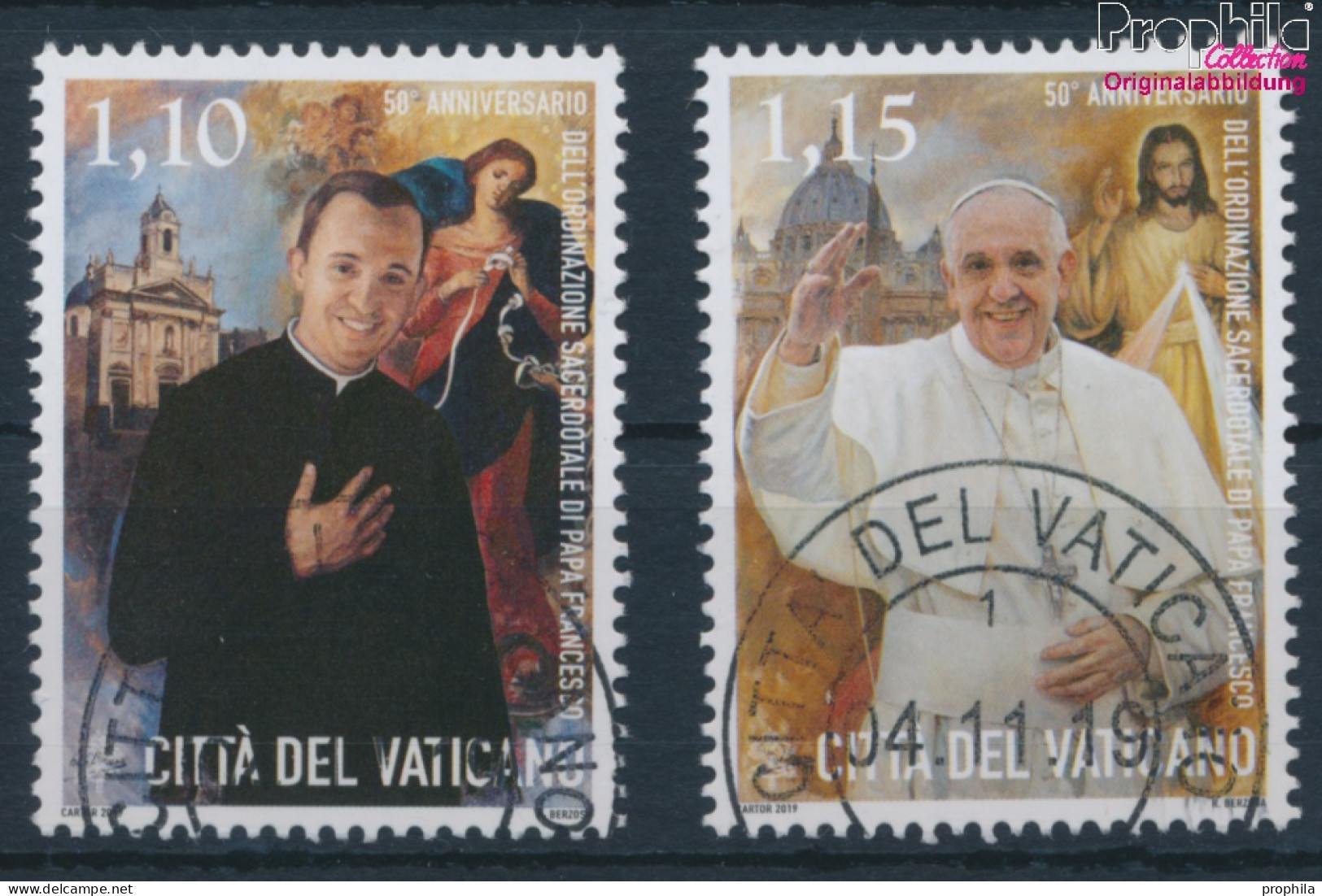 Vatikanstadt 1979-1980 (kompl.Ausg.) Gestempelt 2019 Priesterweihe Papst Franziskus (10405910 - Gebruikt