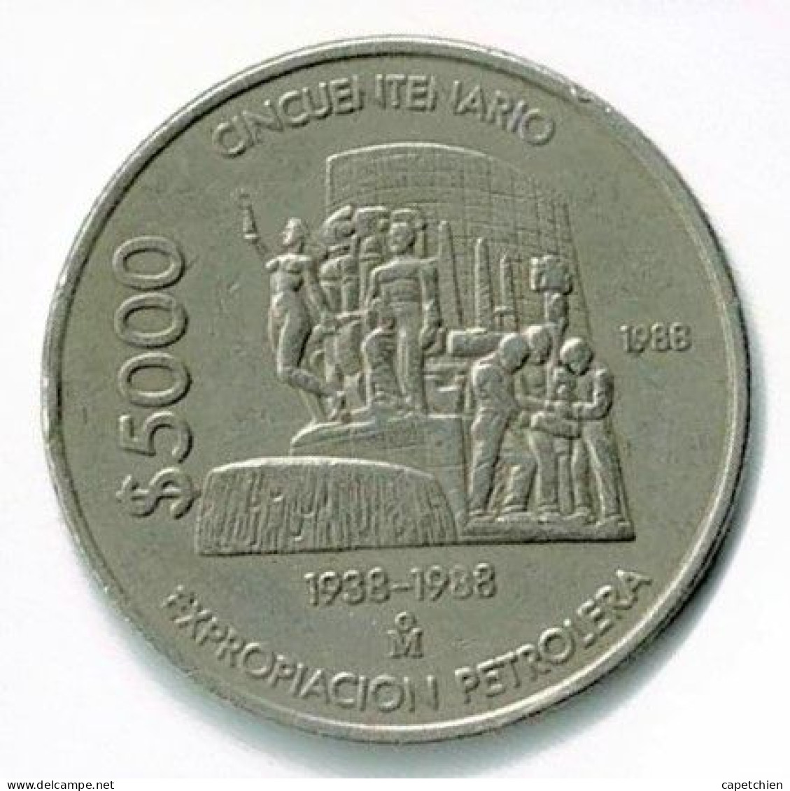 MEXIQUE / 5000 PESOS / 1988 - Mexiko