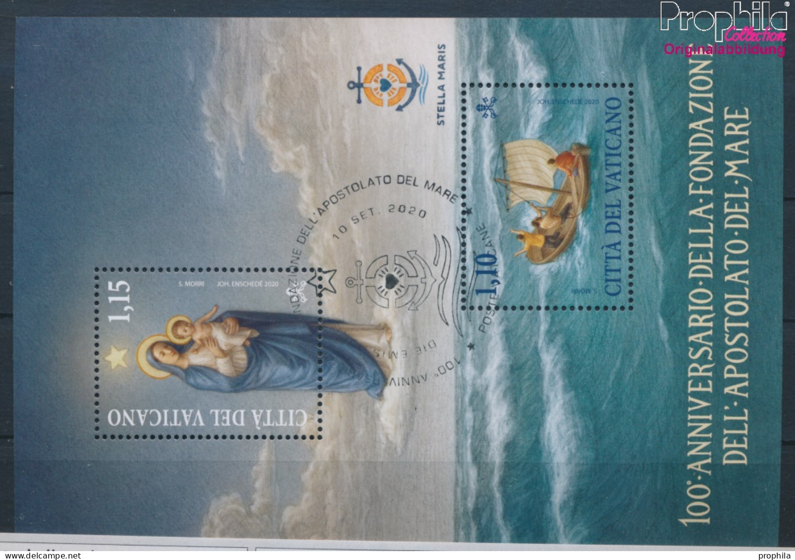 Vatikanstadt Block66 (kompl.Ausg.) Gestempelt 2020 Apostolat Des Meeres (10405898 - Usados