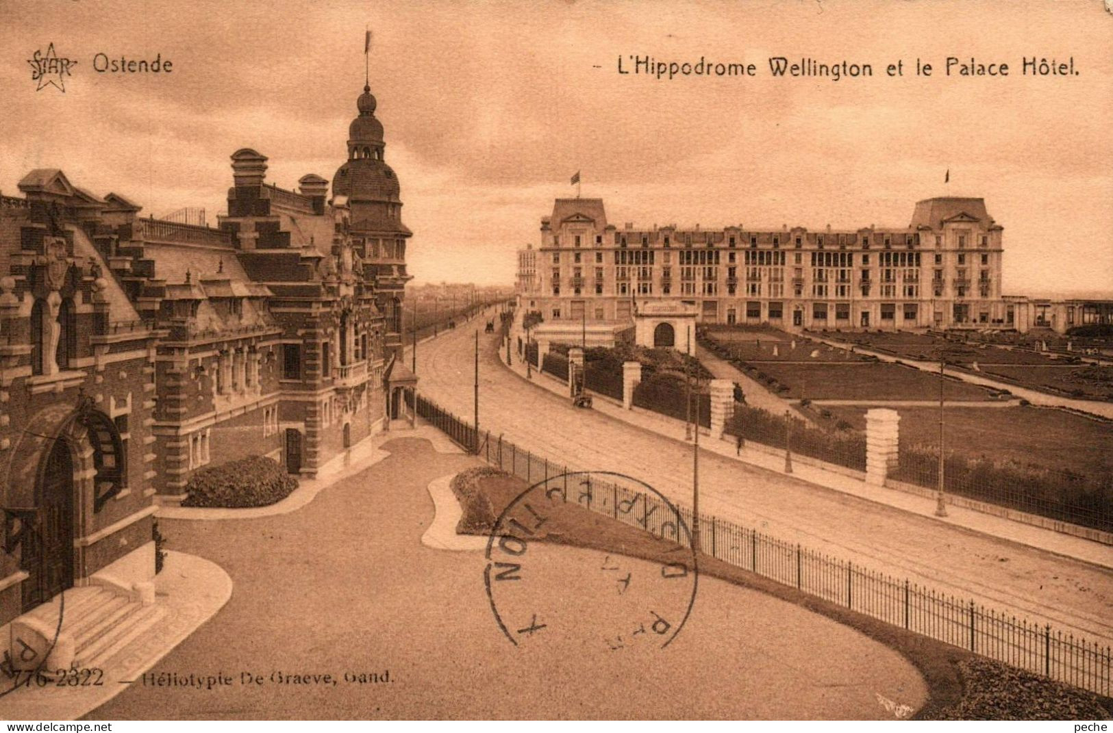 N°1716 W -cpa Ostende -l'hippodrome Wellington Et Le Palace Hôtel- - Oostende