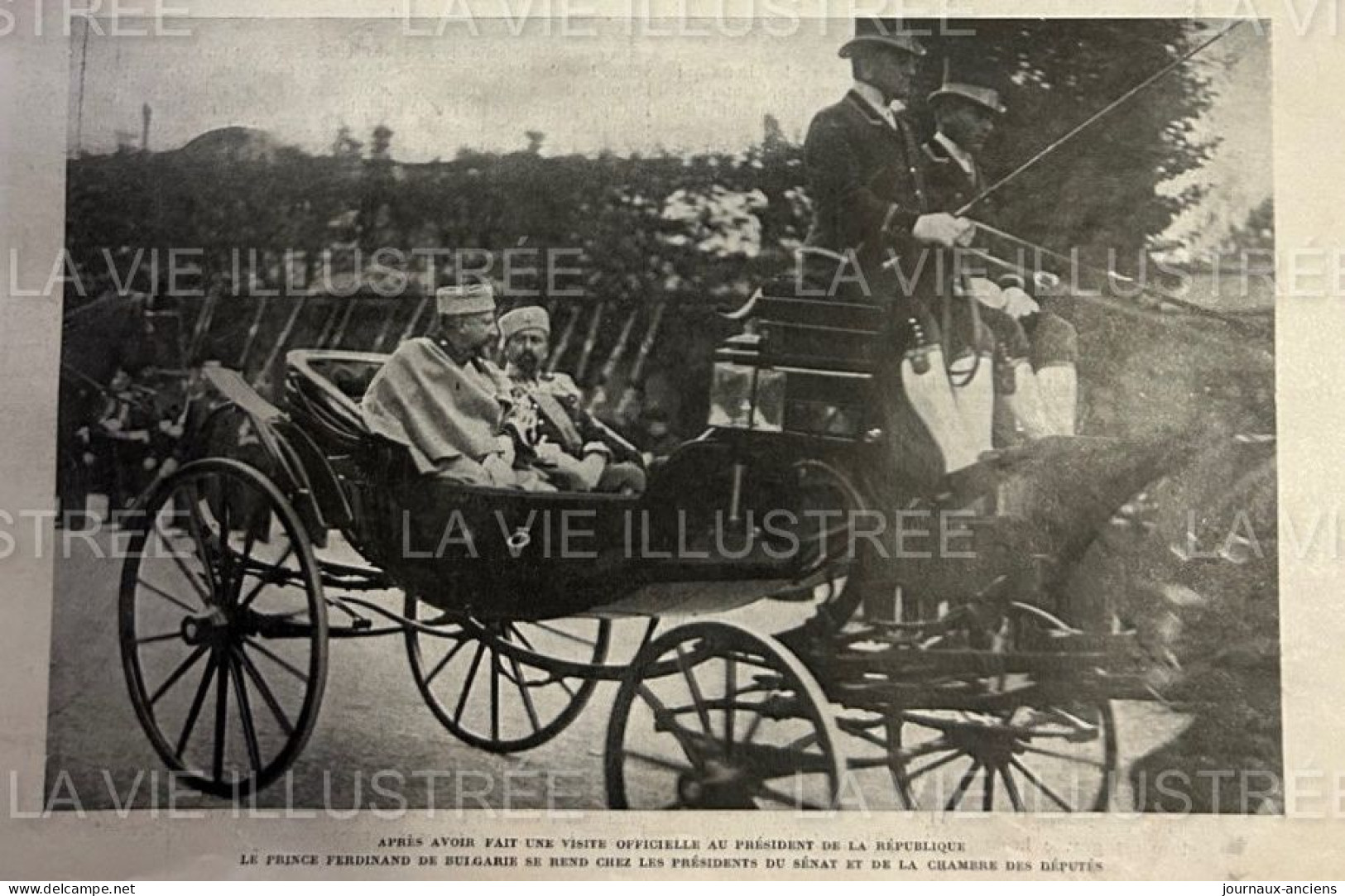 1905 LE PRINCE FERDINAND DE BULGARIE À PARIS - M. LÉPINE PRÉFET DE POLICE - GARE D'ORSAY - LA VIE ILLUSTRÉE - 1900 - 1949