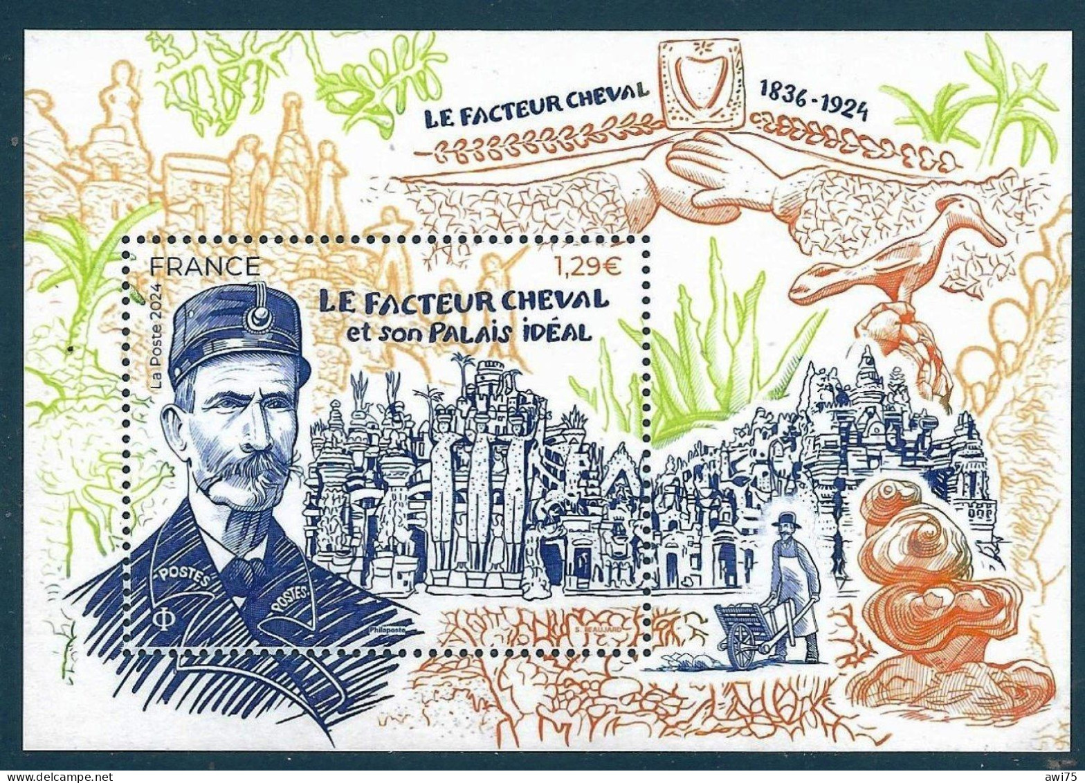 "Le Facteur Cheval Et Son Palais Idéal" 2024 - Unused Stamps