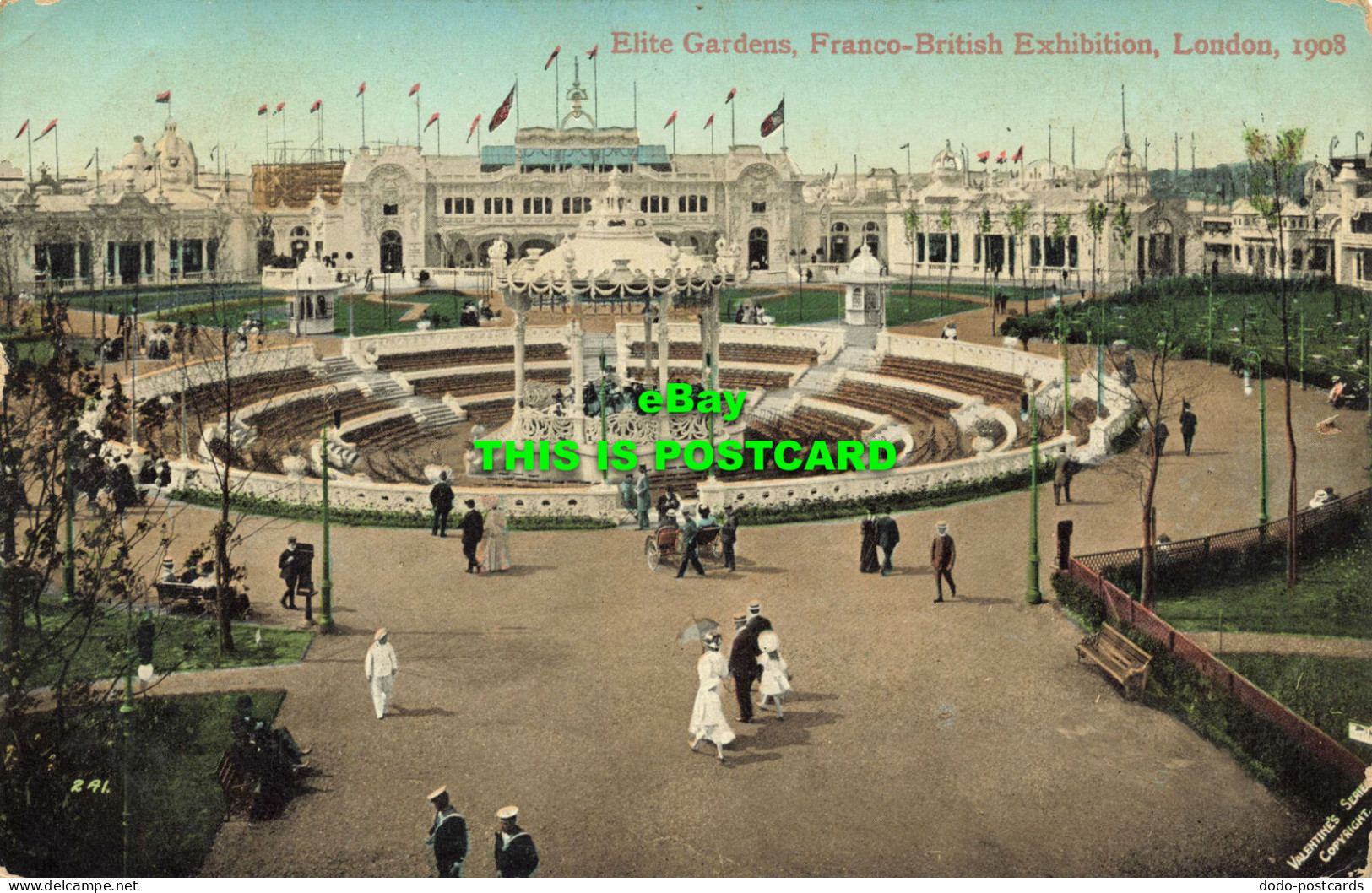 R592606 241. Elite Gardens. Franco British Exhibition. London. 1908. Valentines - Other & Unclassified