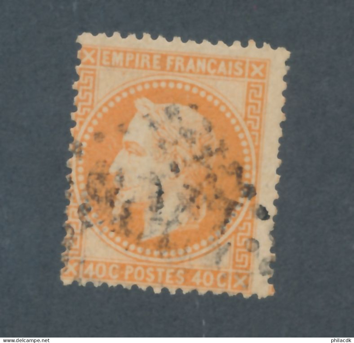 FRANCE - N° 31 OBLITERE AVEC GC 1706 GRANVILLE - COTE : 25€ - 1868 - 1863-1870 Napoleone III Con Gli Allori
