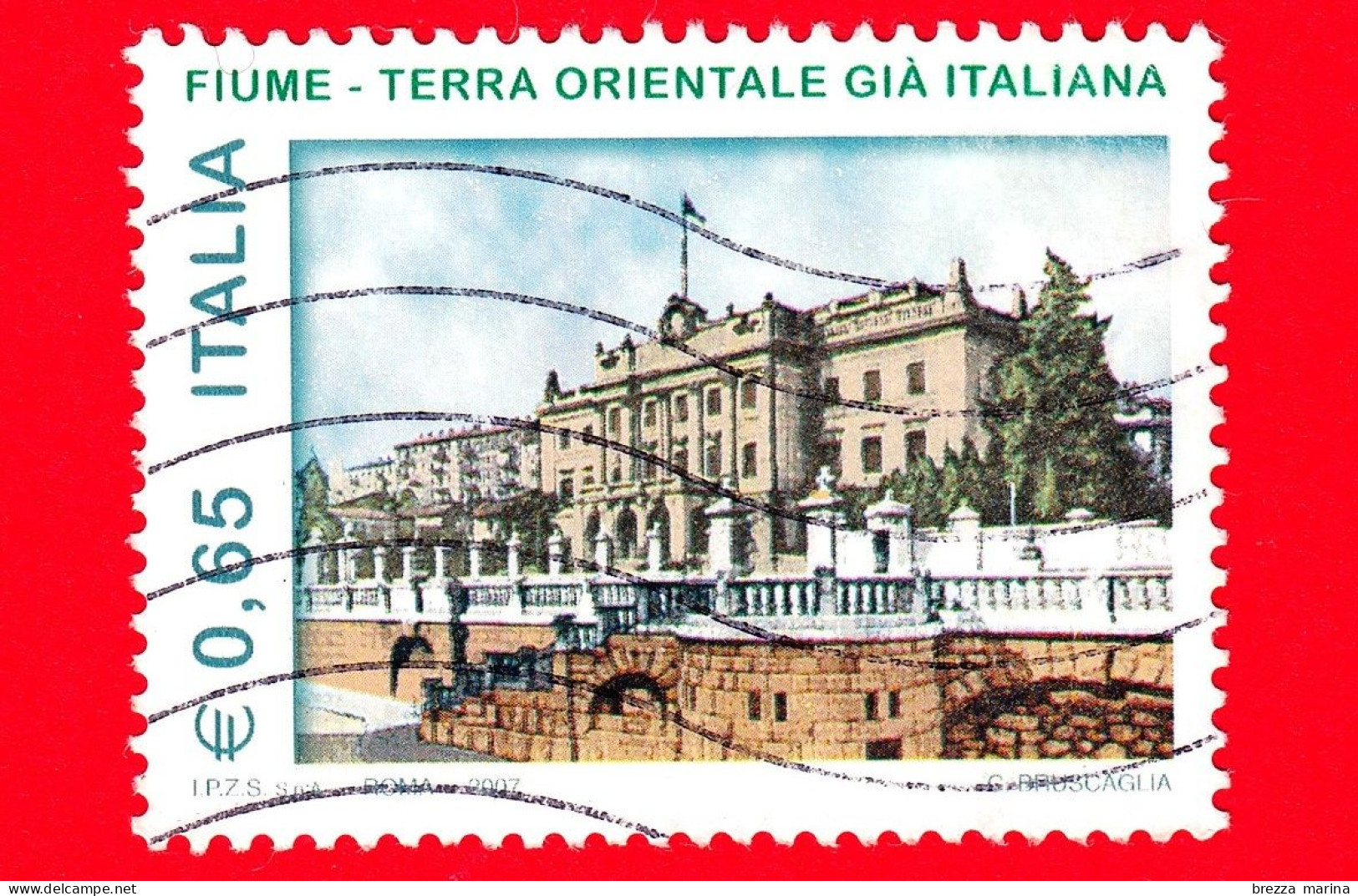 ITALIA - Usato - 2007 - Città Di Fiume - Palazzo Del Governatore, A Fiume - 0,65 € - 2001-10: Oblitérés