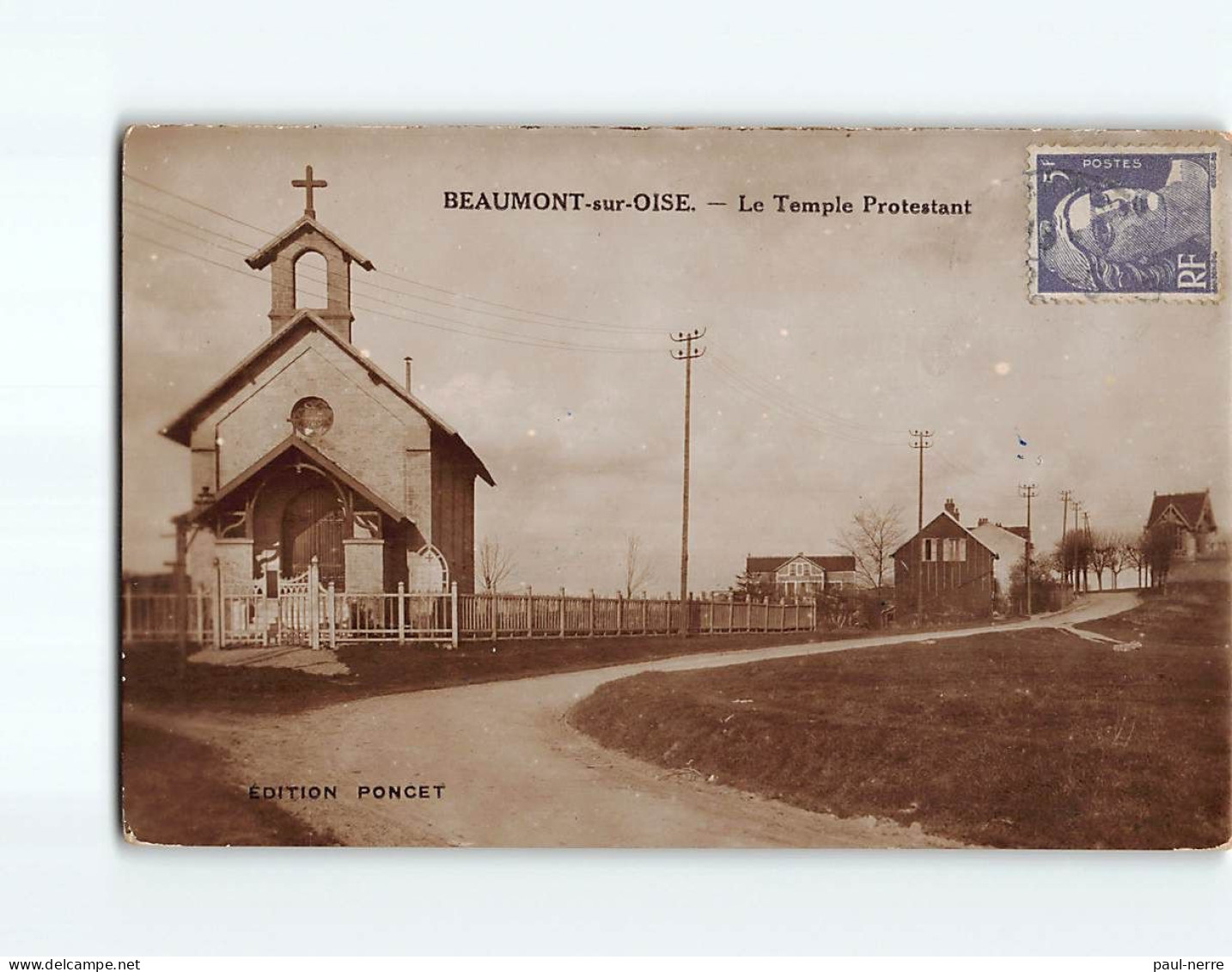 BEAUMONT SUR OISE : Le Temple Protestant -  état - Beaumont Sur Oise