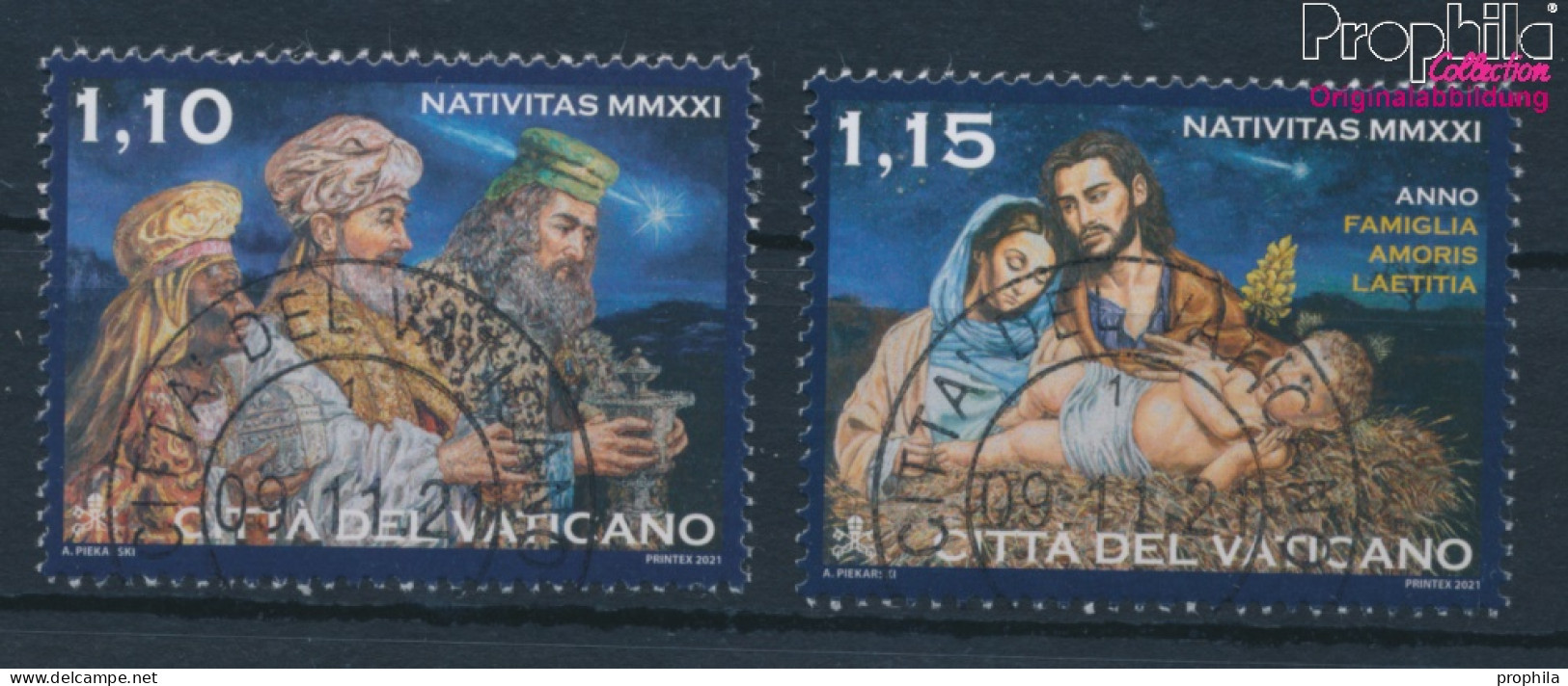 Vatikanstadt 2038-2039 (kompl.Ausg.) Gestempelt 2021 Weihnachten (10405881 - Used Stamps