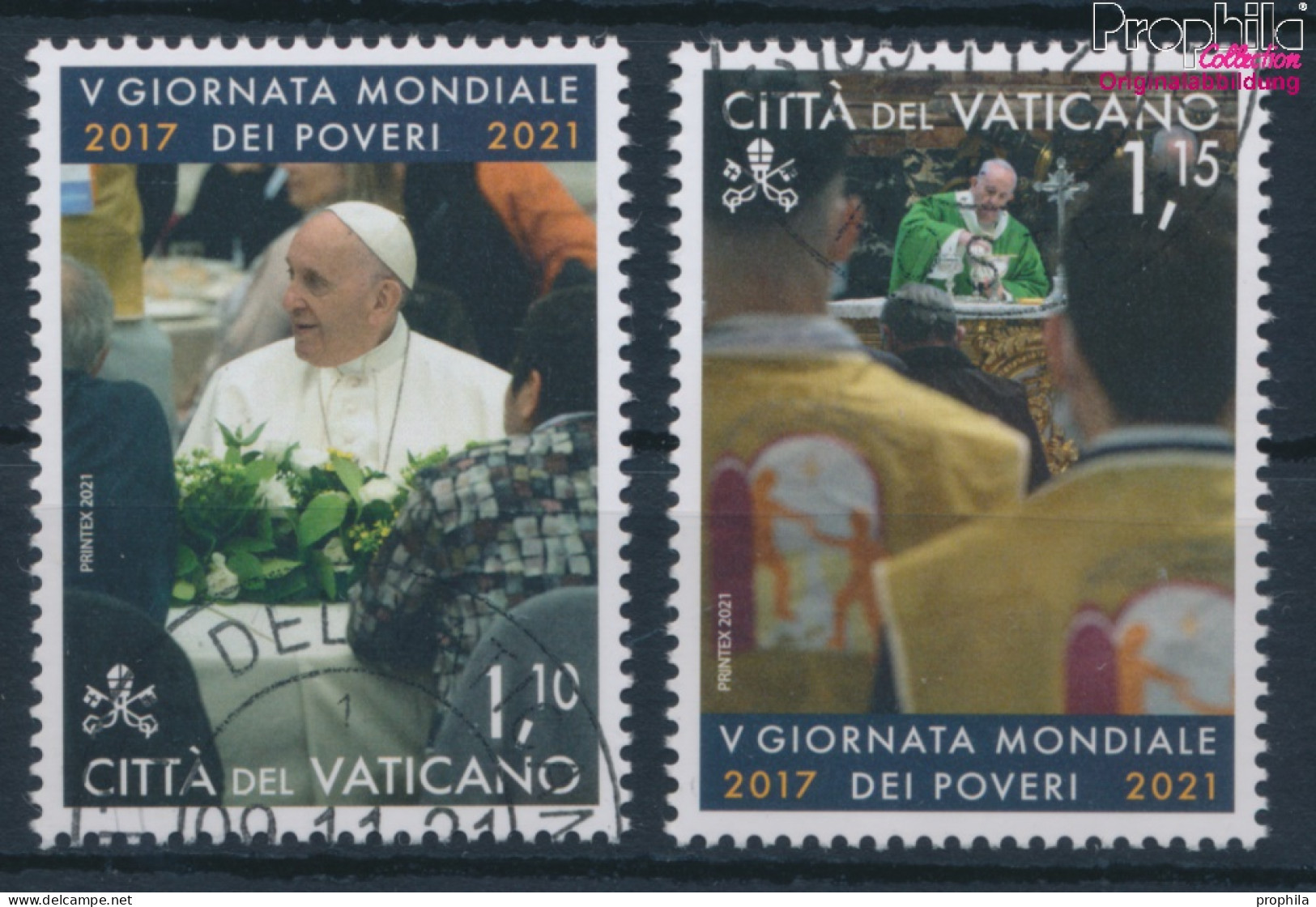 Vatikanstadt 2041-2042 (kompl.Ausg.) Gestempelt 2021 Welttag Der Armen (10405879 - Usados