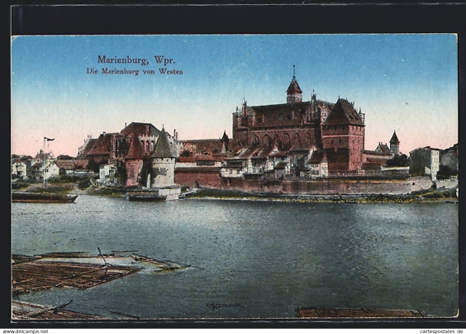 AK Marienburg / Malbork, Schloss Marienburg Von Westen Gesehen  - Westpreussen