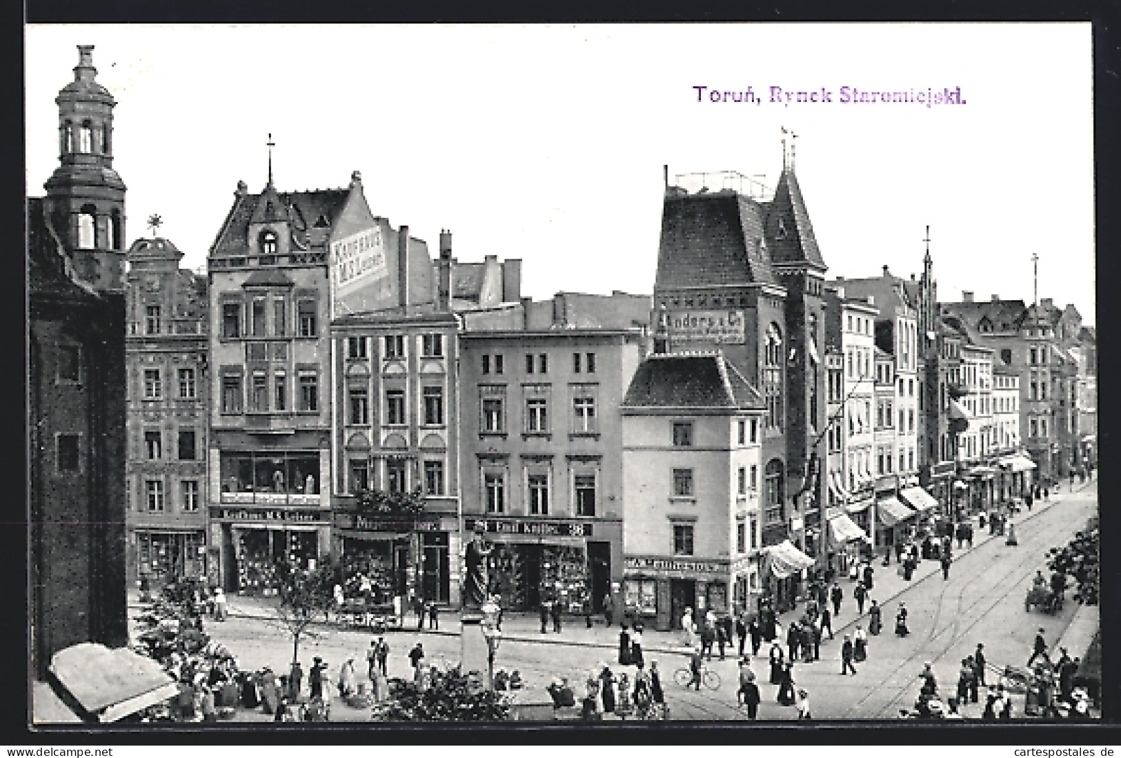 AK Thorn / Torun, Kaufhaus M. S. Leiser Am Markt  - Westpreussen