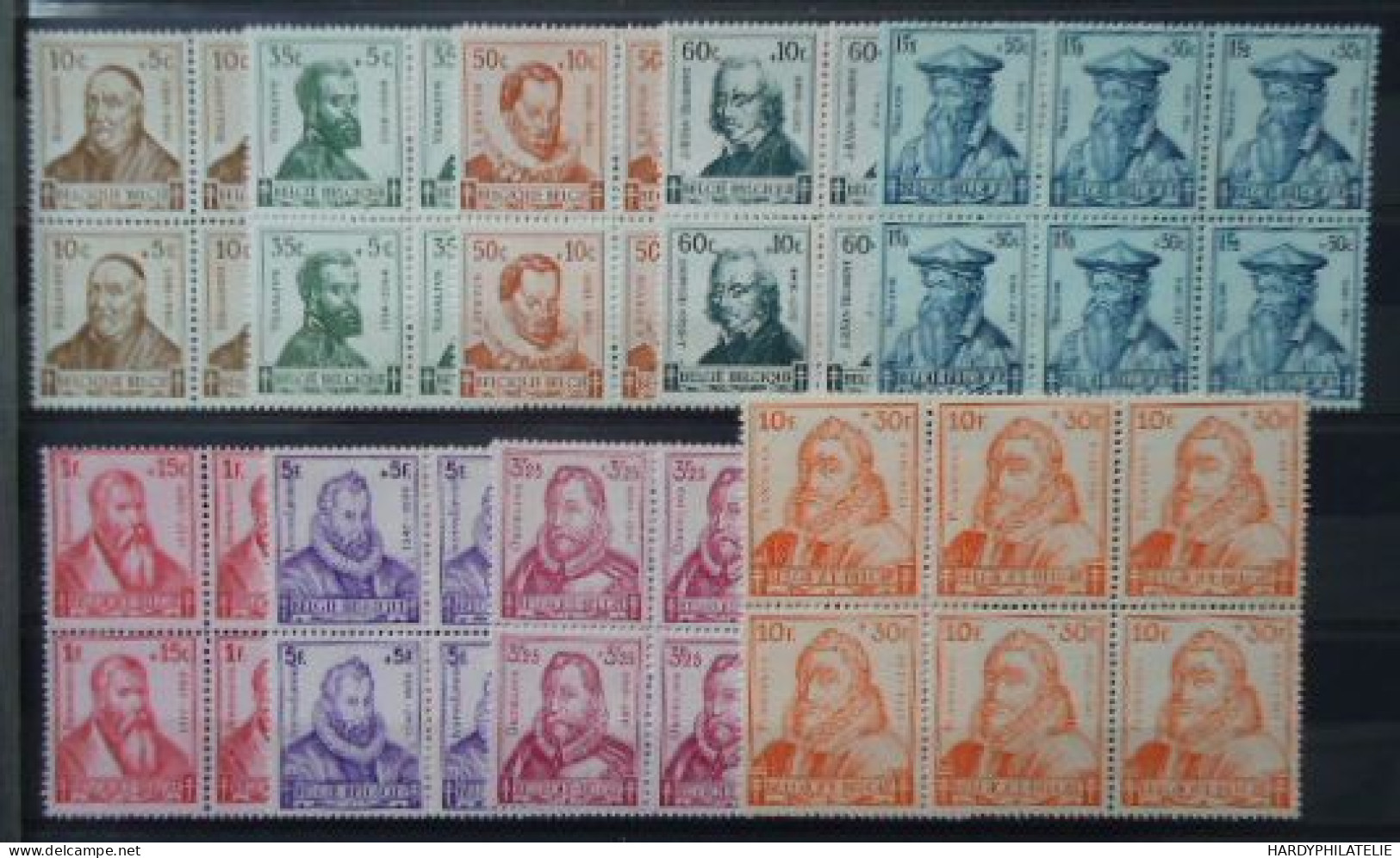 BELGIQUE N°593/601 6 Séries MNH** - Unused Stamps