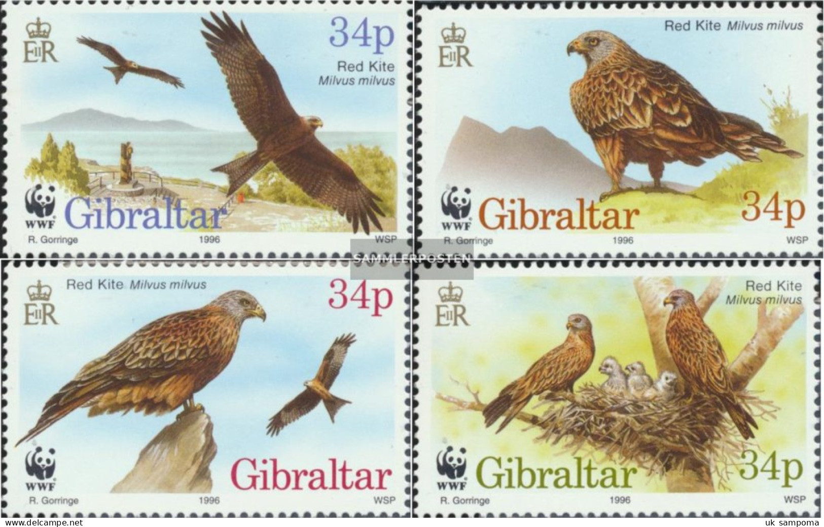 Gibraltar 774-777 (complete Issue) Unmounted Mint / Never Hinged 1996 Conservation - Gibraltar