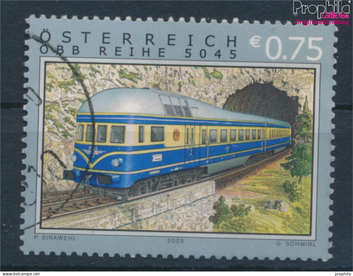 Österreich 2425 (kompl.Ausg.) Gestempelt 2003 Eisenbahnen - Blauer Blitz (10405000 - Used Stamps