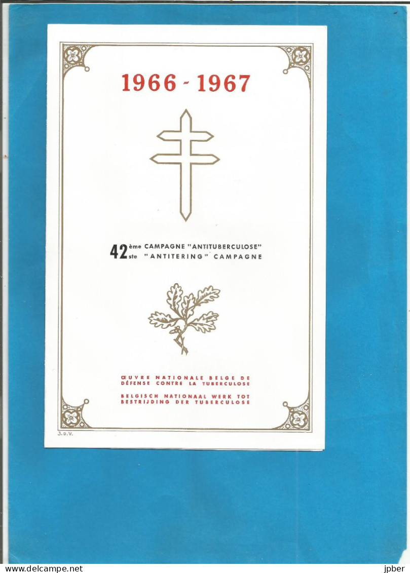 Belgique - Antituberculeux - Campagne 1966-1967 - Timbres N°1399 à 1403 "Jeux D'Enfants" - Obl.Solidariteit Gent - Orval - Gedenkdokumente
