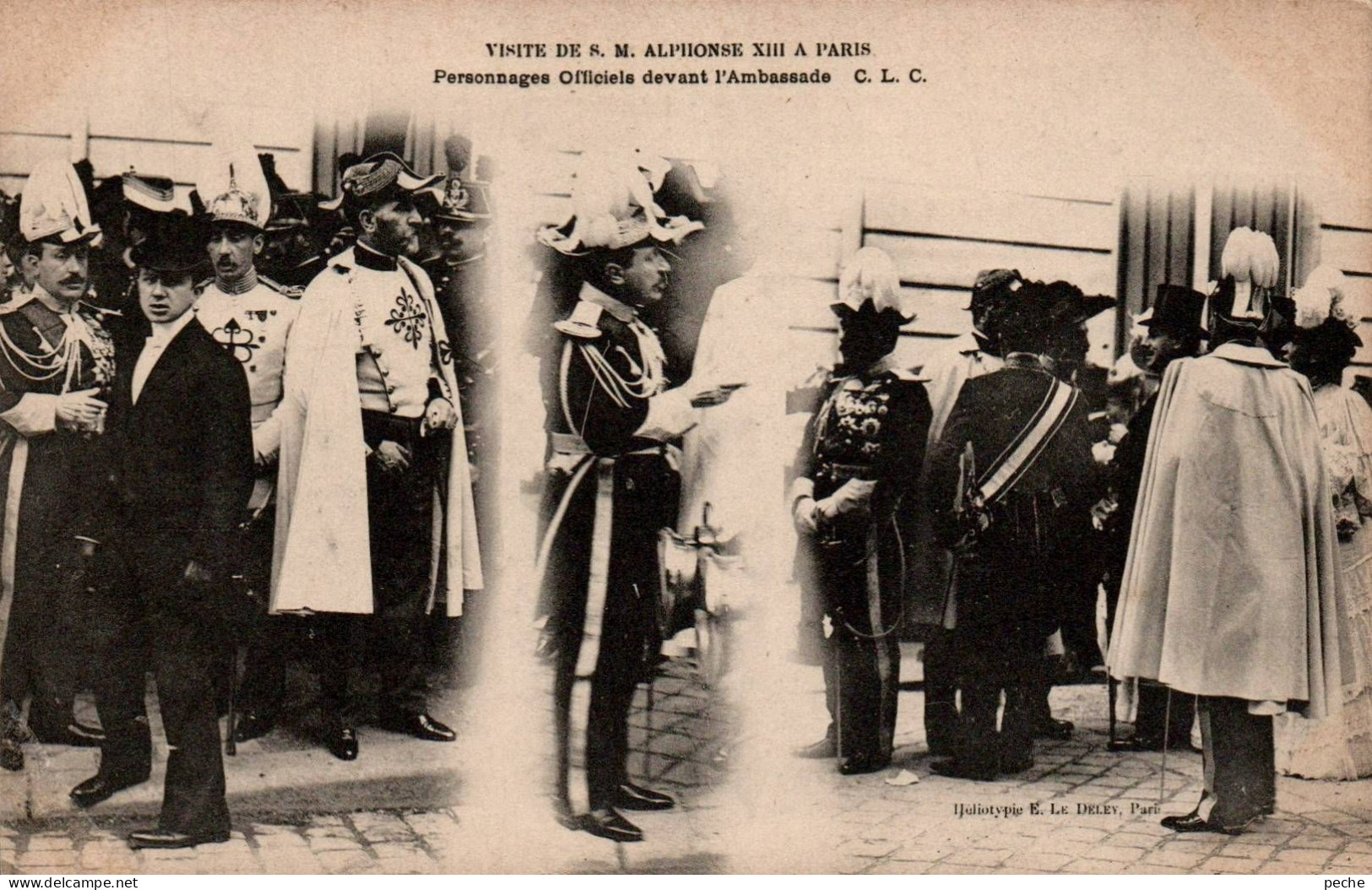 N°1719 W -cpa Visite Du Roi Alphonse XIII (roi D'Espagne) à Paris - Koninklijke Families
