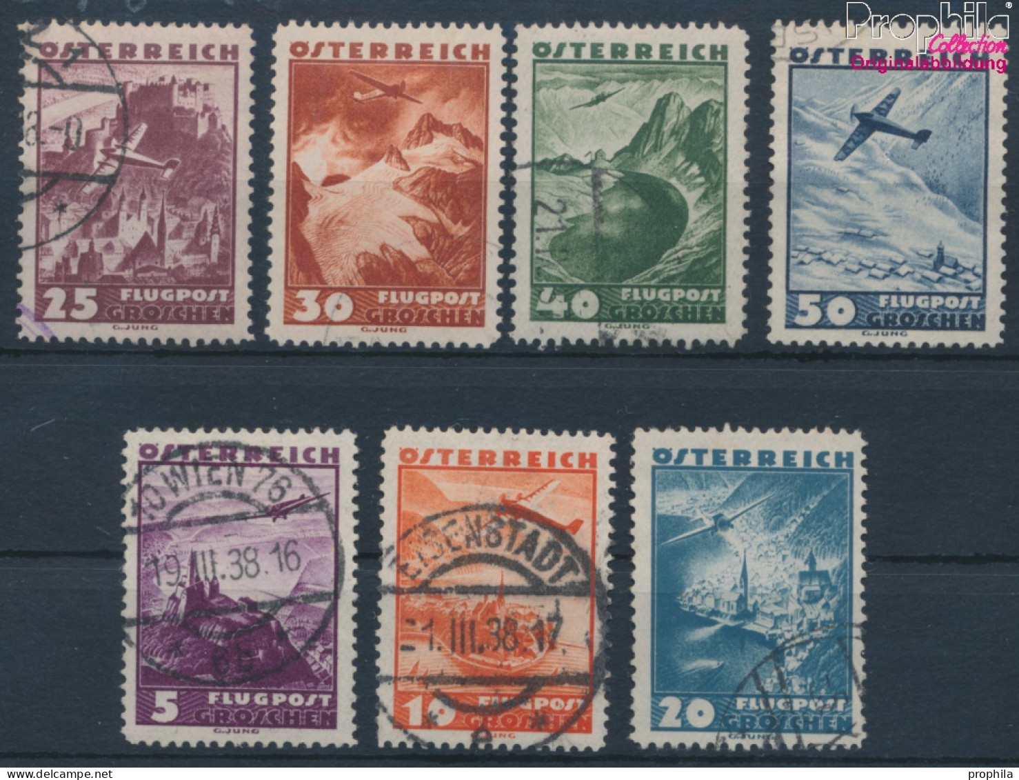 Österreich 598-599,601-605 Gefälligkeitsentwertung Gestempelt 1935 Flugpost-Ausgabe (10405019 - Gebraucht