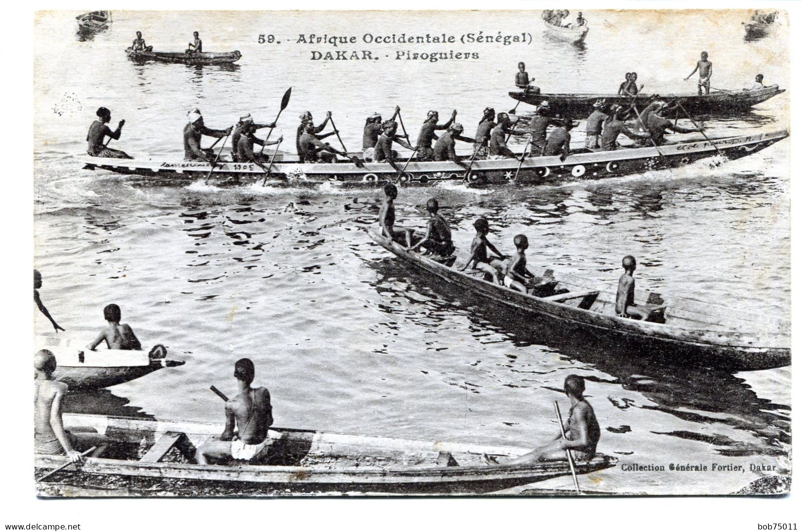 Afrique Occidentale ( Sénégal ) DAKAR , Piroguiers - Senegal