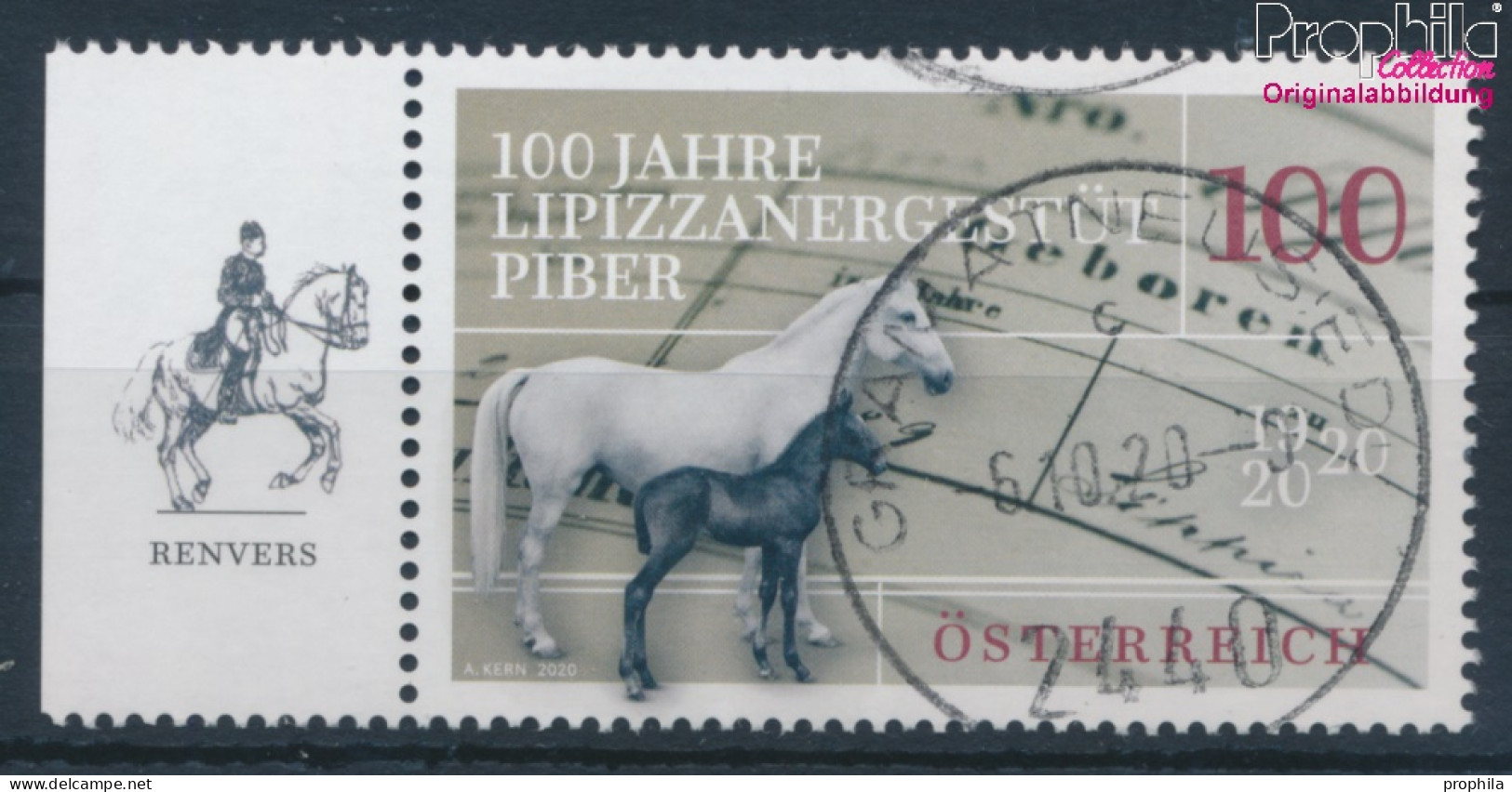 Österreich 3542 (kompl.Ausg.) Gestempelt 2020 Lipizzanergestüt Piber (10404983 - Gebraucht