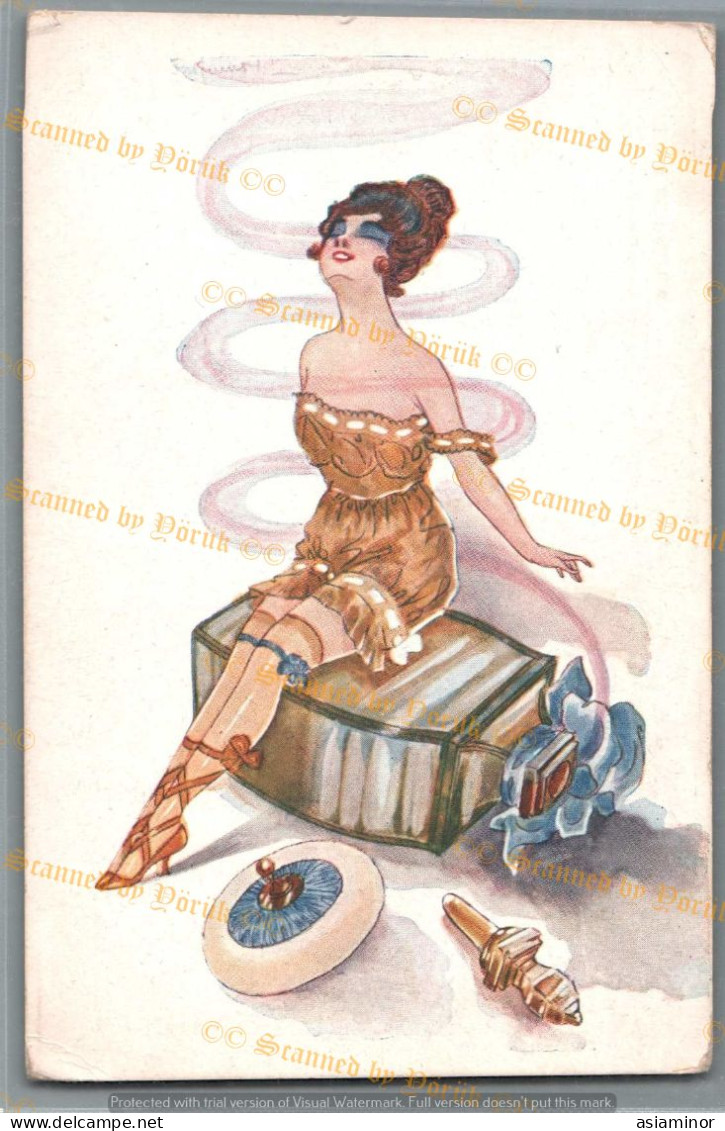 Ivresse De Parfum - Illustrator Bonora. Original Illustration Postcard * - Other & Unclassified