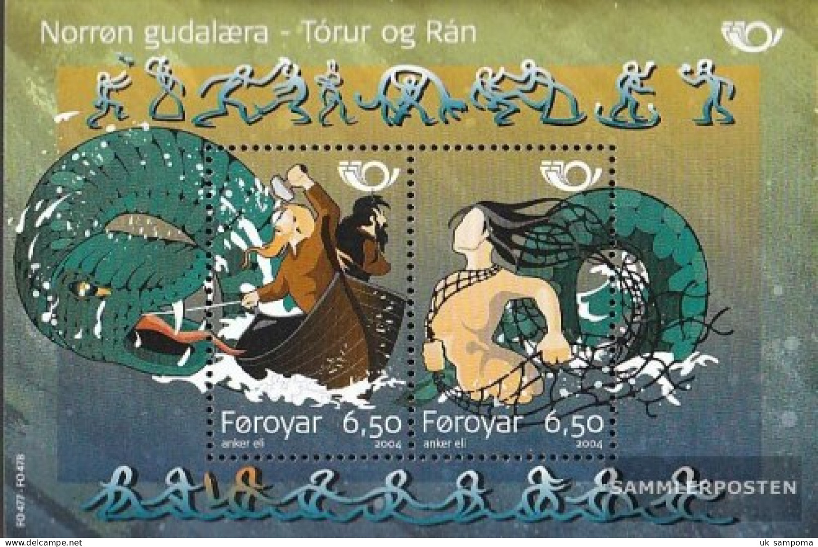 Denmark - Faroe Islands Block16 (complete Issue) Unmounted Mint / Never Hinged 2004 NORTH - Nordic Mythen - Faroe Islands