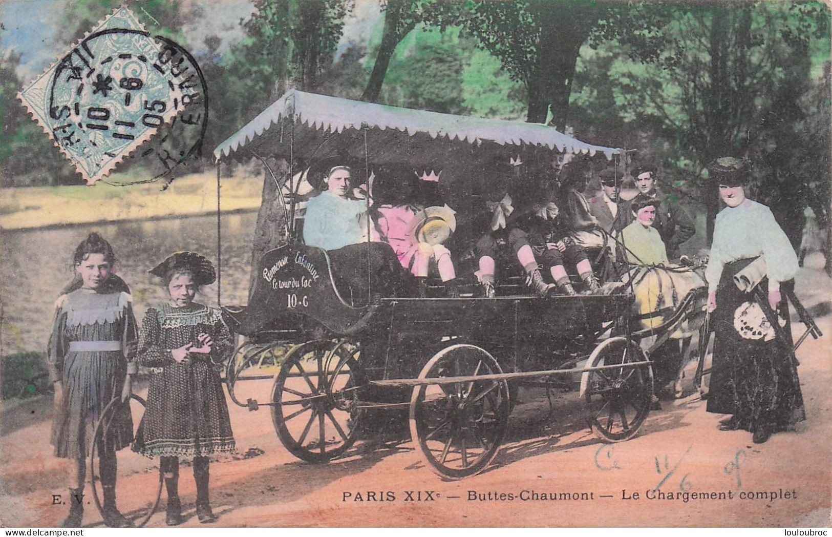 PARIS XIXe BUTTES CHAUMONT LE CHARGEMENT COMPLET - Arrondissement: 19