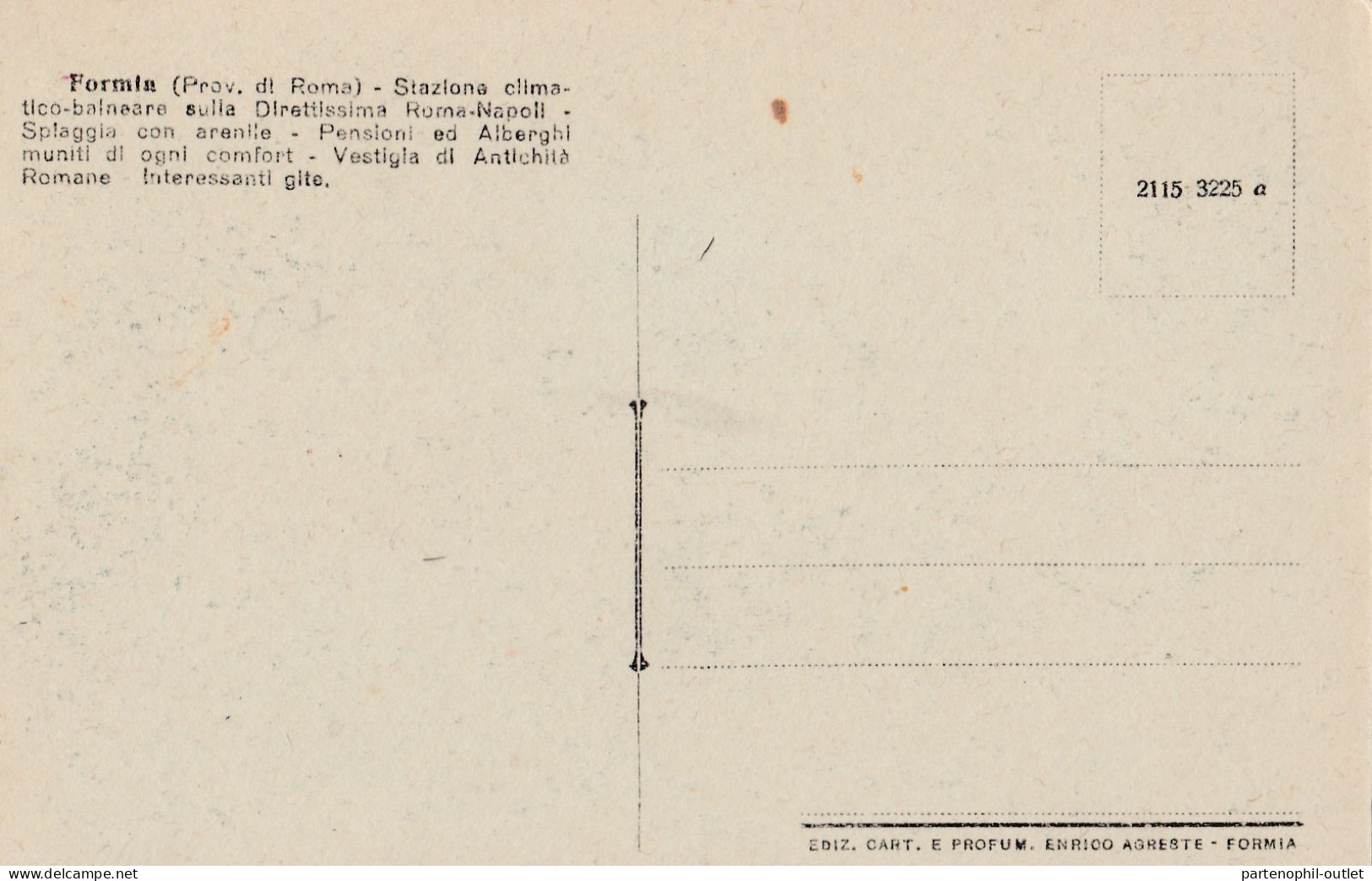 Cartolina - Postcard / Non Viaggiata /  Formia - Panorama Da Levante - Other & Unclassified