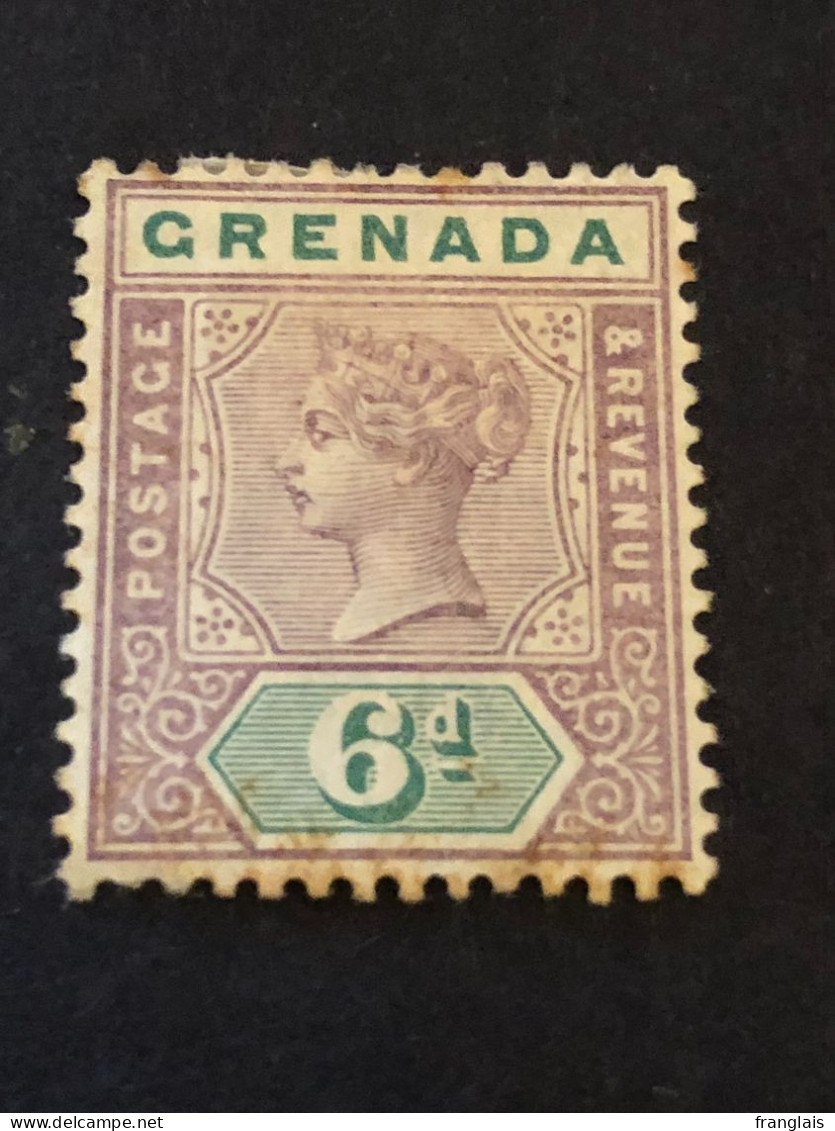 GRENADA  SG 53  6d Mauve And Green  MH* Some Toning - Grenada (...-1974)