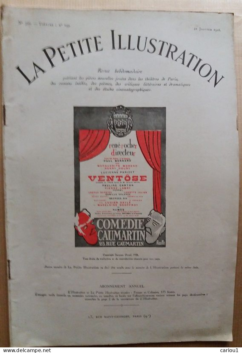 C1 Jacques DEVAL - VENTOSE Petite Illustration 1928 SF Revolution Communiste En France  Port Inclus France - SF-Romane Vor 1950