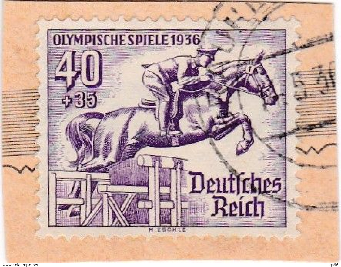 D.Reich, 1936, 616, USED Oo, Olympische Sommerspiele, Berlin - Gebraucht