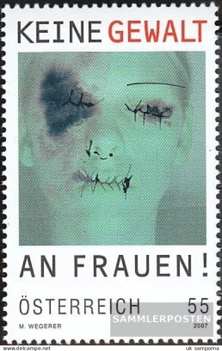 Austria 2642 (complete Issue) Unmounted Mint / Never Hinged 2007 Violence - Ungebraucht