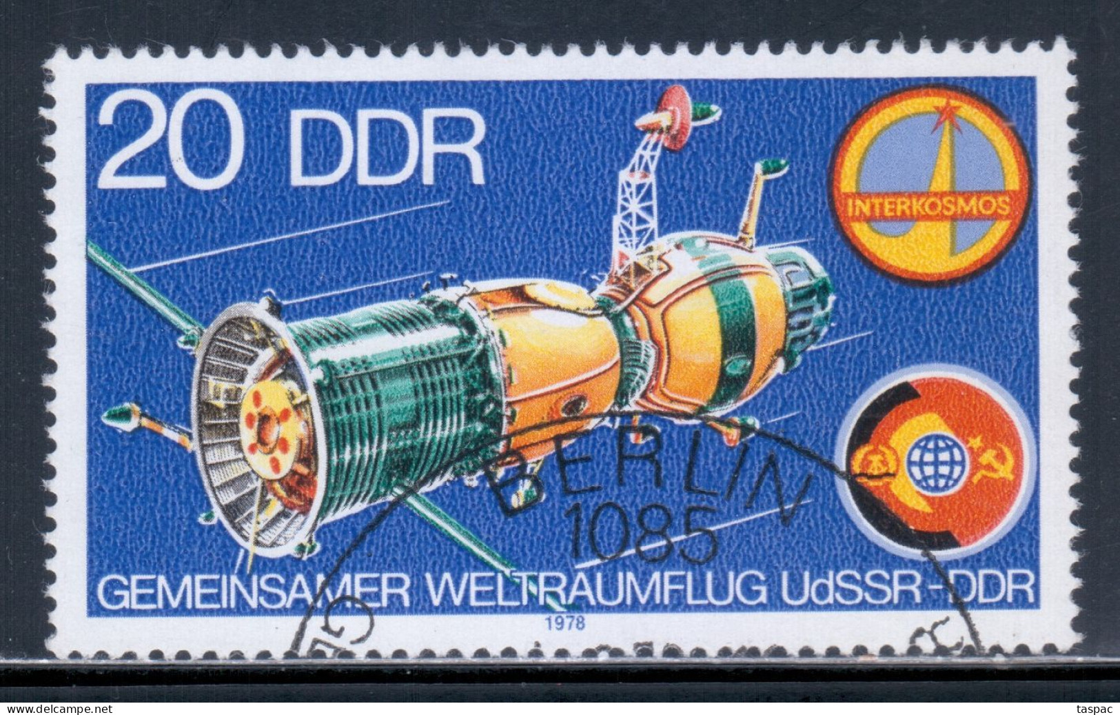 East Germany / DDR 1978 Mi# 2355 Used - Soyuz, Intercosmos / Space - Europa