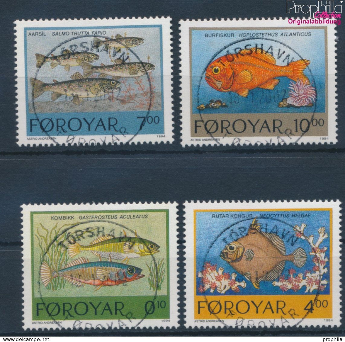 Dänemark - Färöer 256-259 (kompl.Ausg.) Gestempelt 1994 Einheimische Fische (10400735 - Faroe Islands