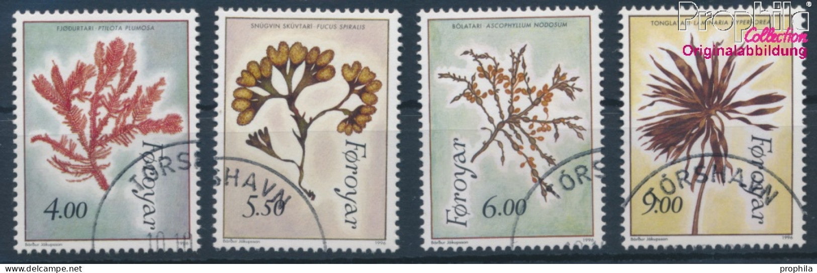 Dänemark - Färöer 292-295 (kompl.Ausg.) Gestempelt 1996 Seetang (10400749 - Faroe Islands