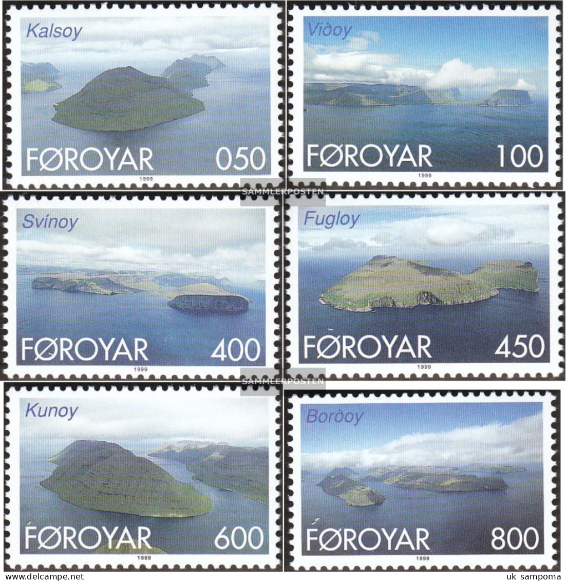 Denmark - Faroe Islands 356-361 (complete Issue) Unmounted Mint / Never Hinged 1999 Faroese Islands - Faeroër
