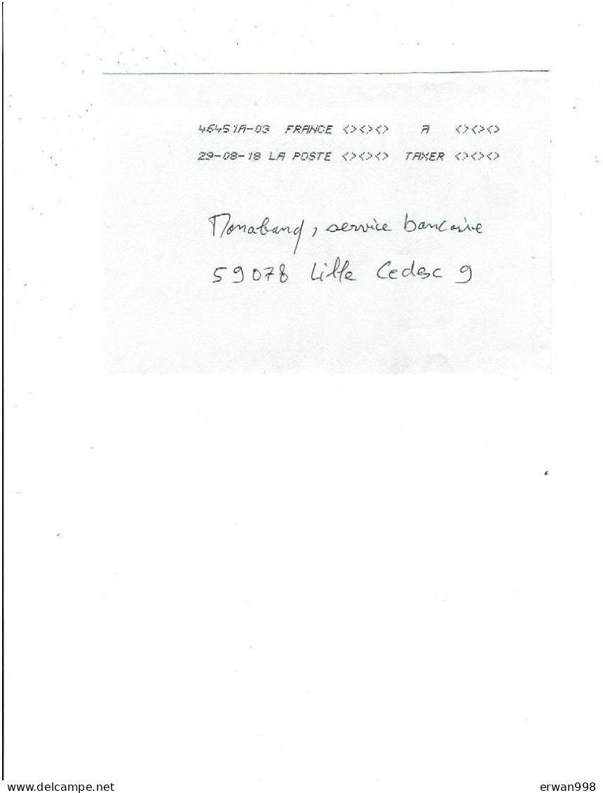 Oblitération TOS-46451A-03-AT-6L (page 342 Dreyfuss) A TAXER Test Sans Suite Ds1 Douzaine De Centresde Tri FRANCE  121b - Mechanical Postmarks (Other)