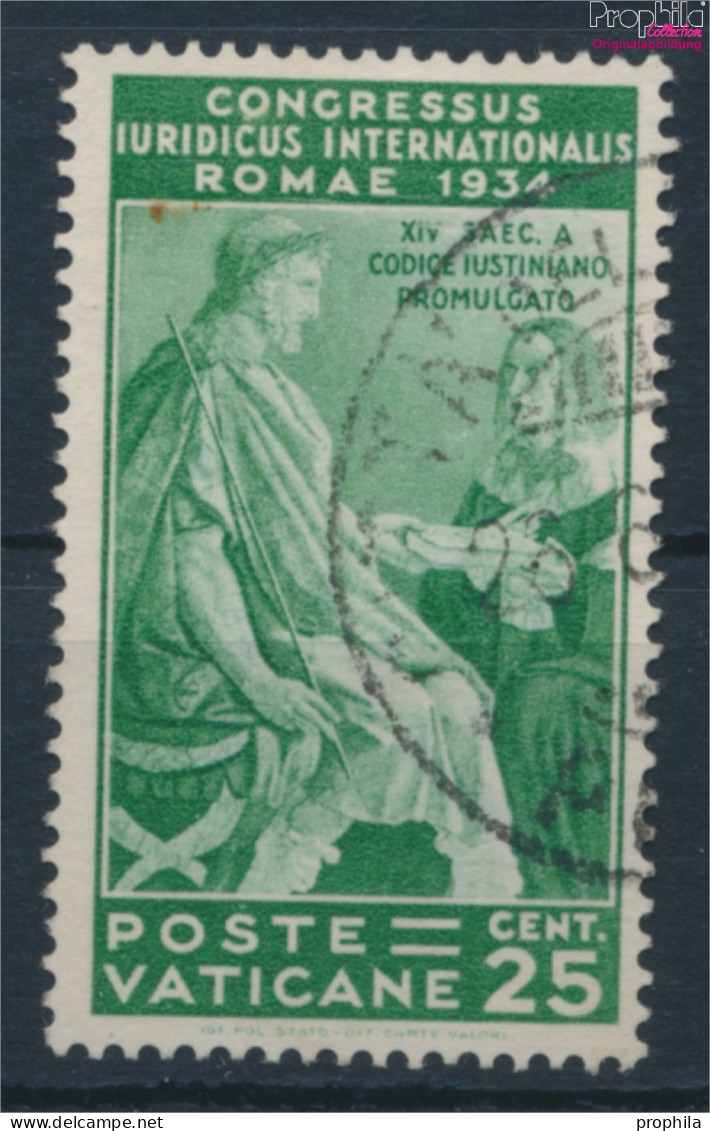 Vatikanstadt 47 Gestempelt 1935 Juristenkongreß (10406046 - Used Stamps