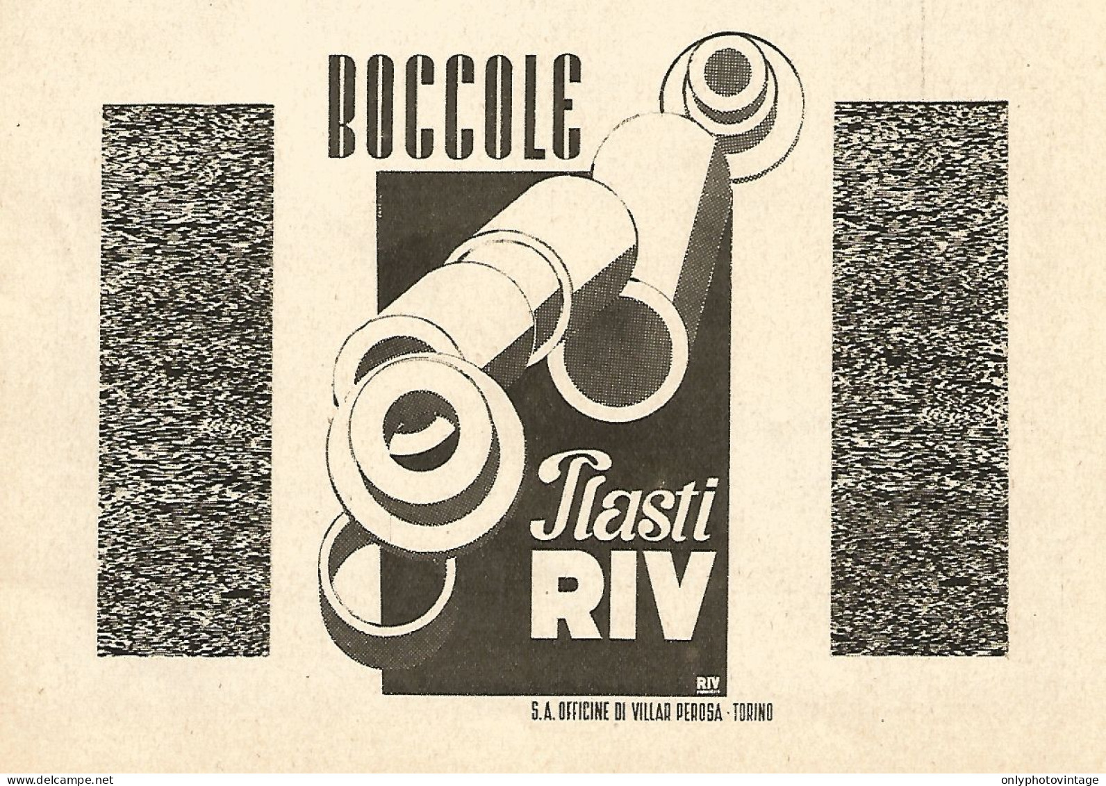 Officine Di Villar Perosa RIV - Boccole - Pubblicità Del 1942 - Old Advert - Reclame