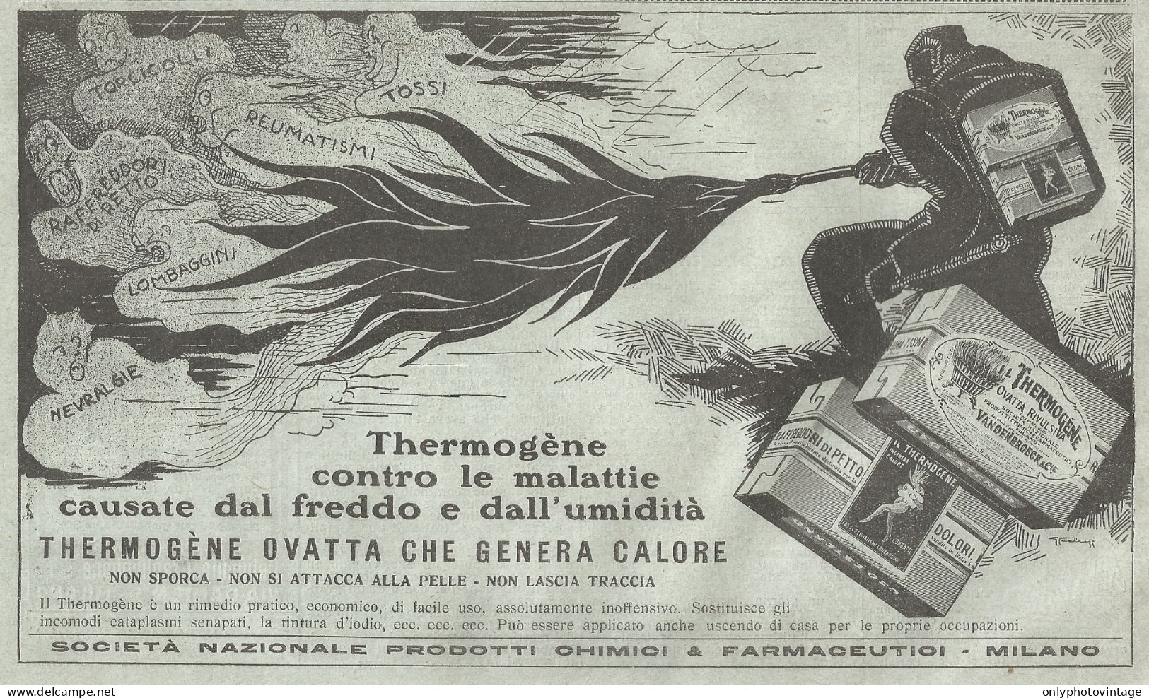 Thermogéne - Illustrazione - Pubblicità Del 1932 - Old Advertising - Werbung